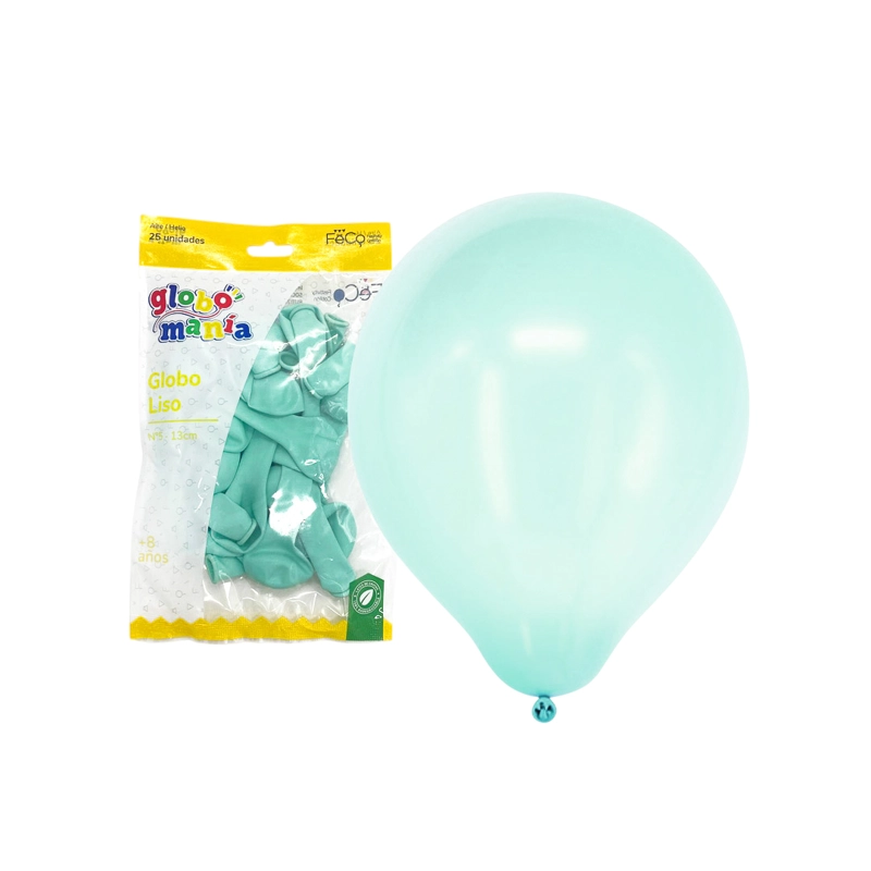 GLOBO 5 PASTEL MENTA X25 UNID - 1