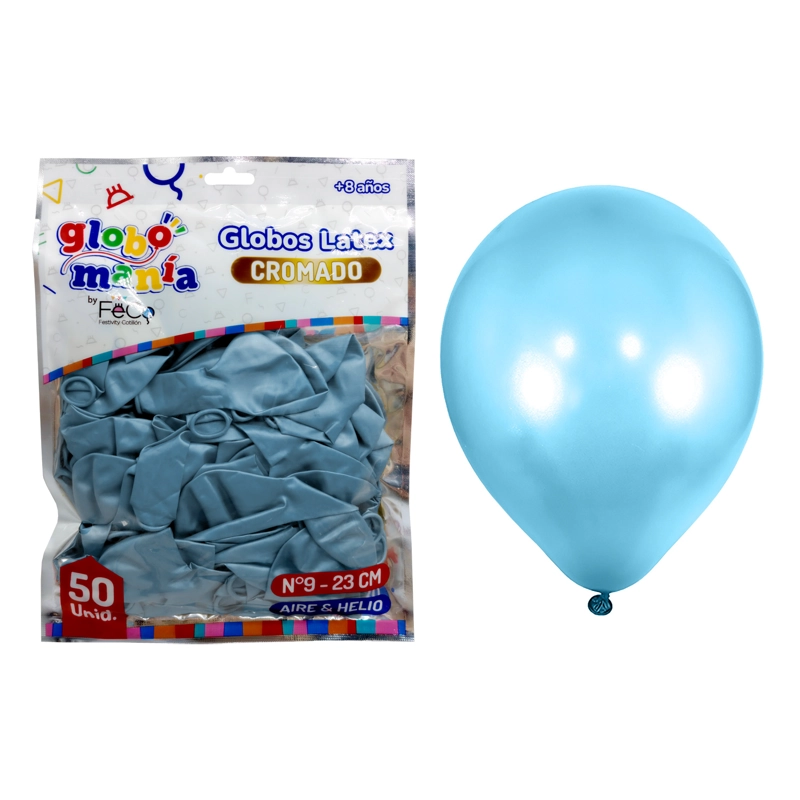 GLOBO 09 STANDARD CHROME AZUL X50UNI - 1