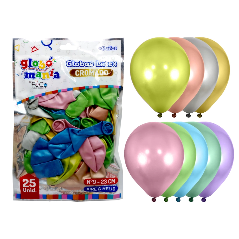 GLOBO 09 STANDARD CHROME SURTIDO X25UNI - 1