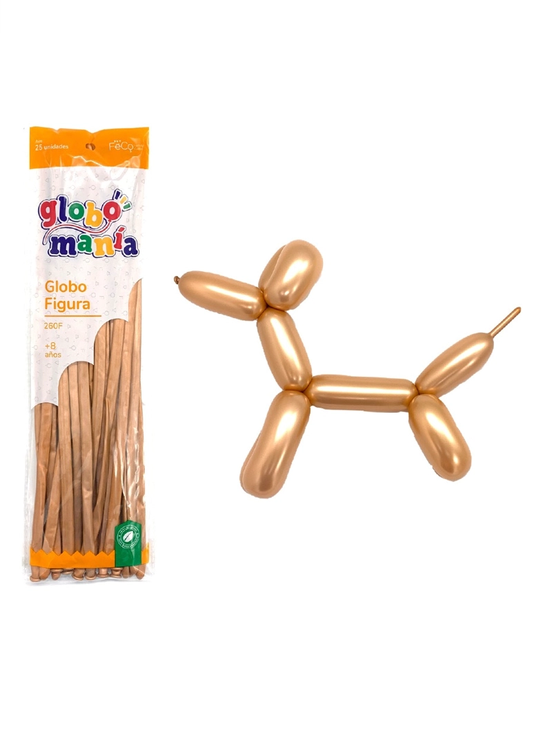 GLOBO FIGURA ROSE GOLD X 25UNI - 1