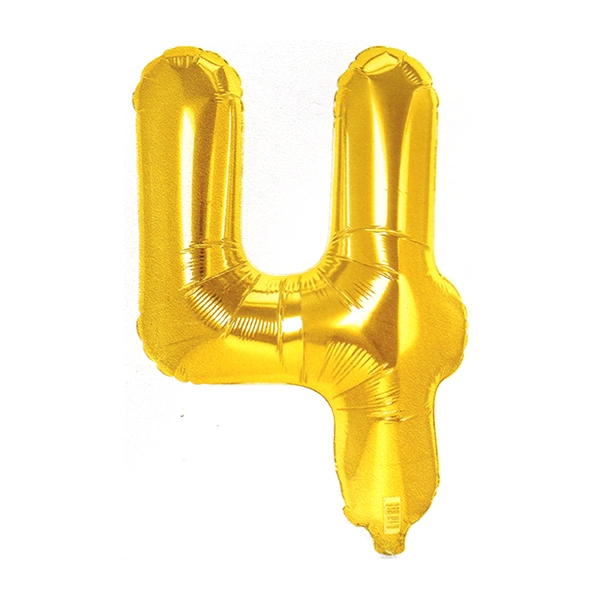 GLOBO METALICO 32 DORADO N? 4 X1 UNI - 1