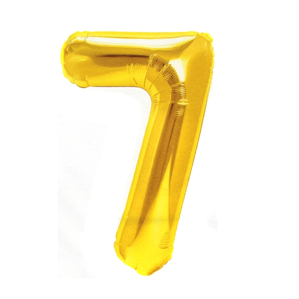 GLOBO METALICO 32 DORADO N? 7 X1 UNI - 1