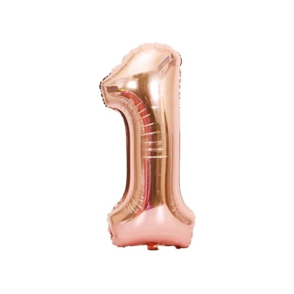 GLOBO METALICO 32 ROSE GOLD N 1 - 1