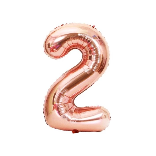GLOBO METALICO 32 ROSE GOLD N 2 - 1