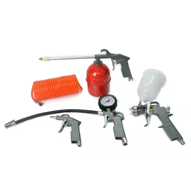 KIT PISTOLA COMPRESOR 5 PIEZAS THE BEST - 1