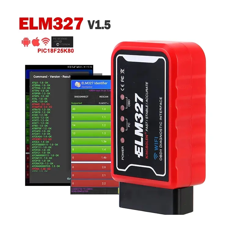 SCANNER ESCANER OBD2 AUTOMOTRIZ WIFI ELM327 ULTIMA VERSION - 1