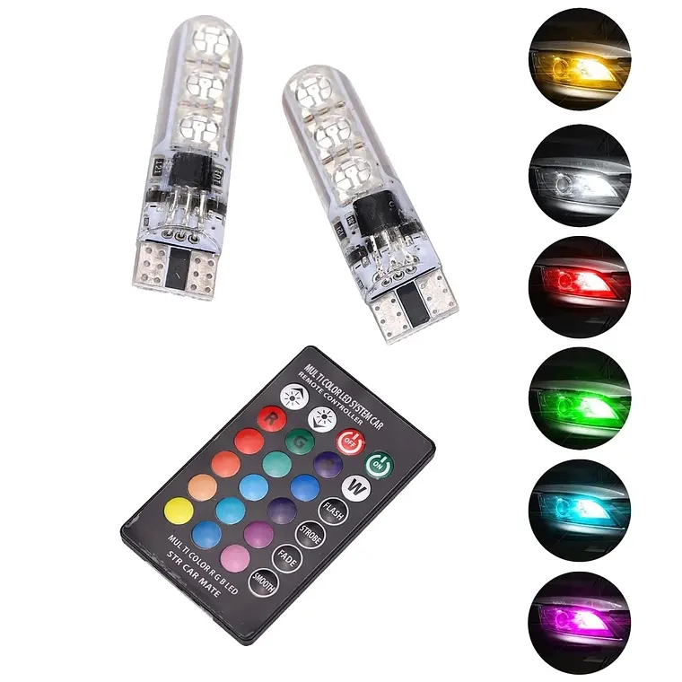 AMPOLLETA LED COLA DE PEZ T10 MULTICOLOR RGB CONTROL - 1