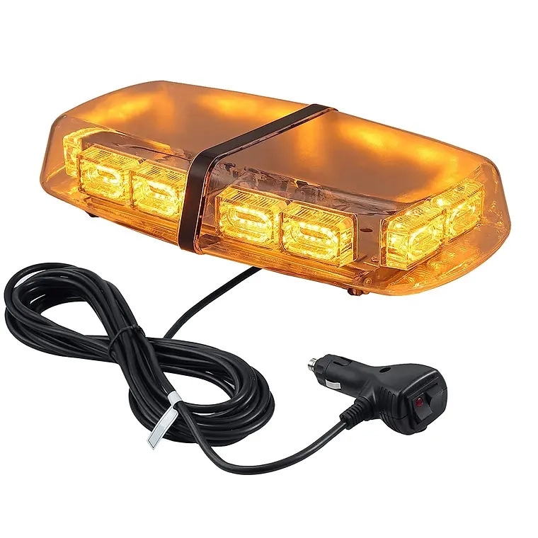 BALIZA LUZ LED AMBAR TECHO IMAN 12V-24V ESTROBOSCOPICA - 1