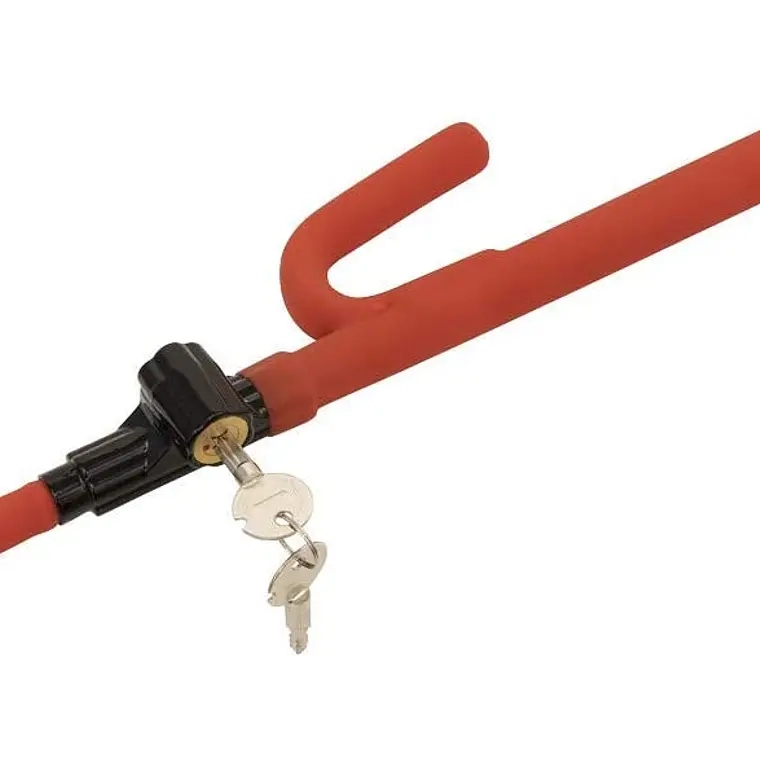 TRABA VOLANTE ANTIRROBO AUTO + 2 LLAVES - 1