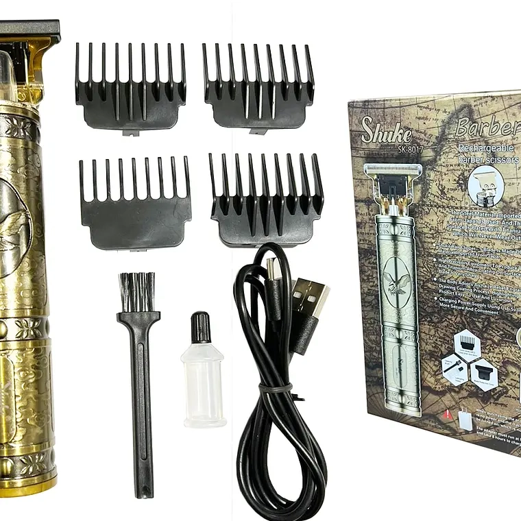AFEITADORA ELE CTRICA MAQUINA CORTA PELO BARBA RECORTADORA - 1