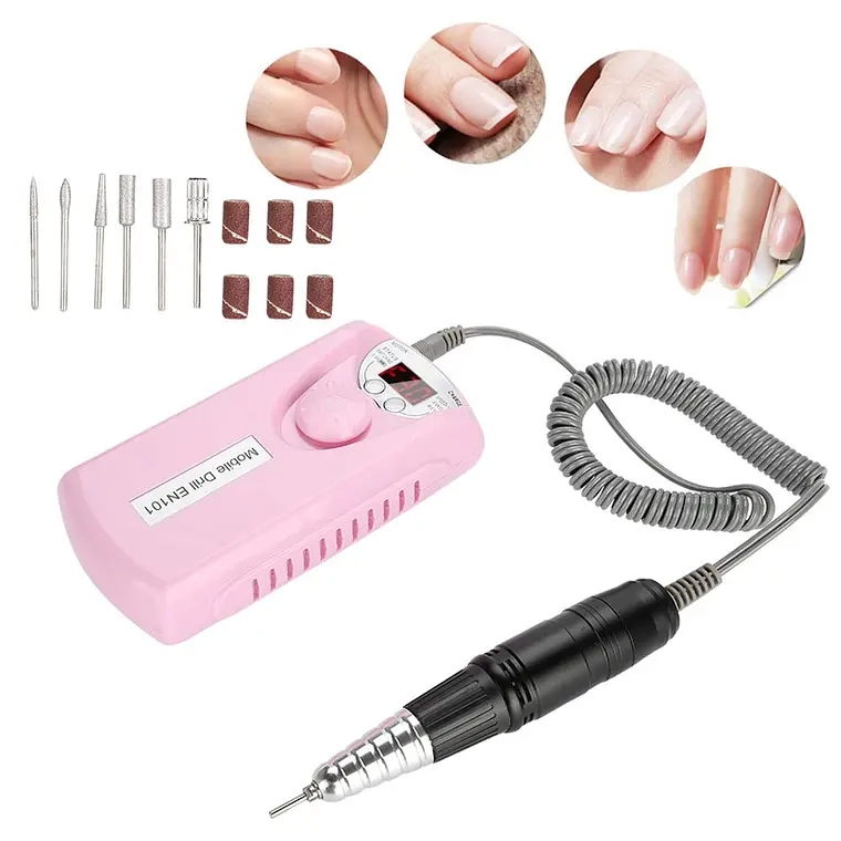 TORNO INALAMBRICO 30000 RPM MANICURA TORNO UÑAS - 1
