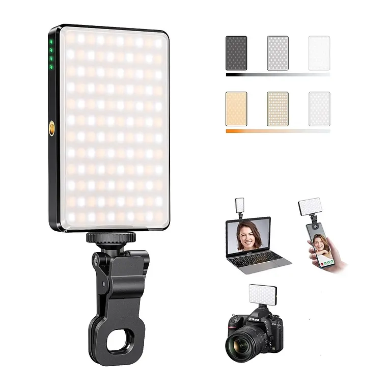 LAMPARA FOTOGRAFICA CON CLIP PARA TELEFONO/CAMARA/PORTATIL - 1
