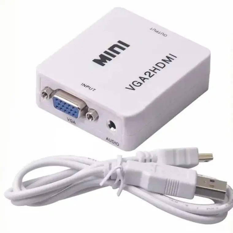 CONVERSOR ADAPTADOR VGA A HDMI 1080P FULL HD + AUDIO - 1