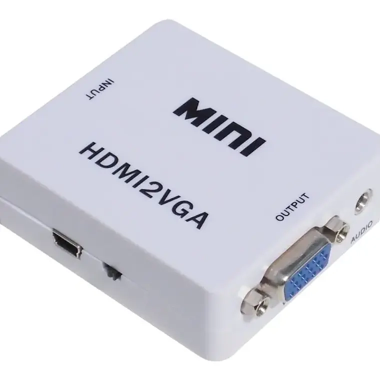 CONVERSOR ADAPTADOR HDMI A VGA 1080P FULL HD + AUDIO - 1