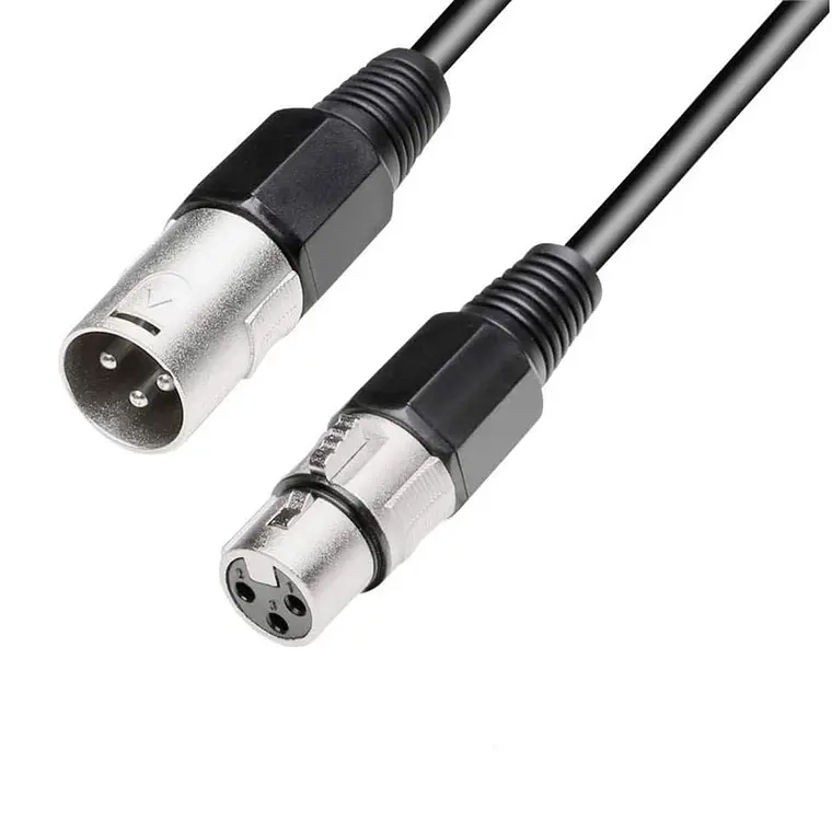 CABLE XLR MACHO HEMBRA BALANCEADO DE 1 METRO - 1