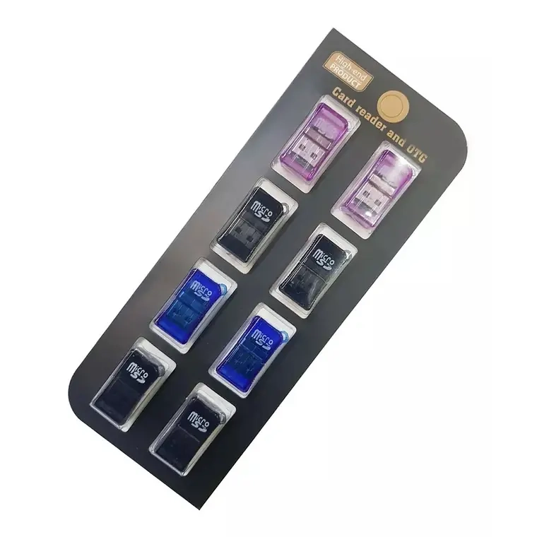 PACK 8 ADAPTADOR USB 2.0 OTG LECTOR MEMORIA MICRO USB - 1