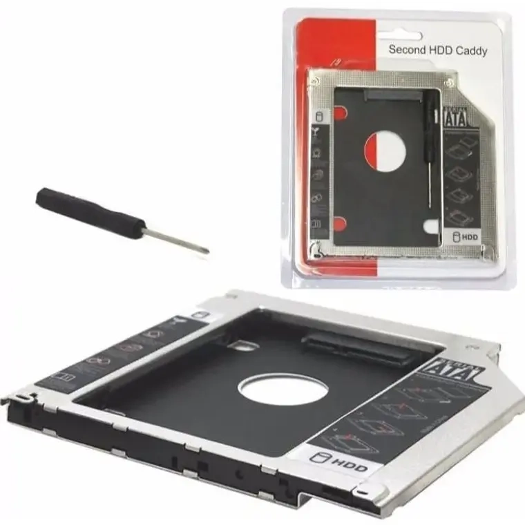 CADDY ADAPTADOR 12.7MM NOTEBOOK SATA HDD SSD - 1
