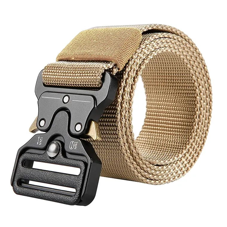 CINTURON TACTICO MILITAR AIRSOFT TACTICO OUTDOOR HEBILLA (Caqui) - 1