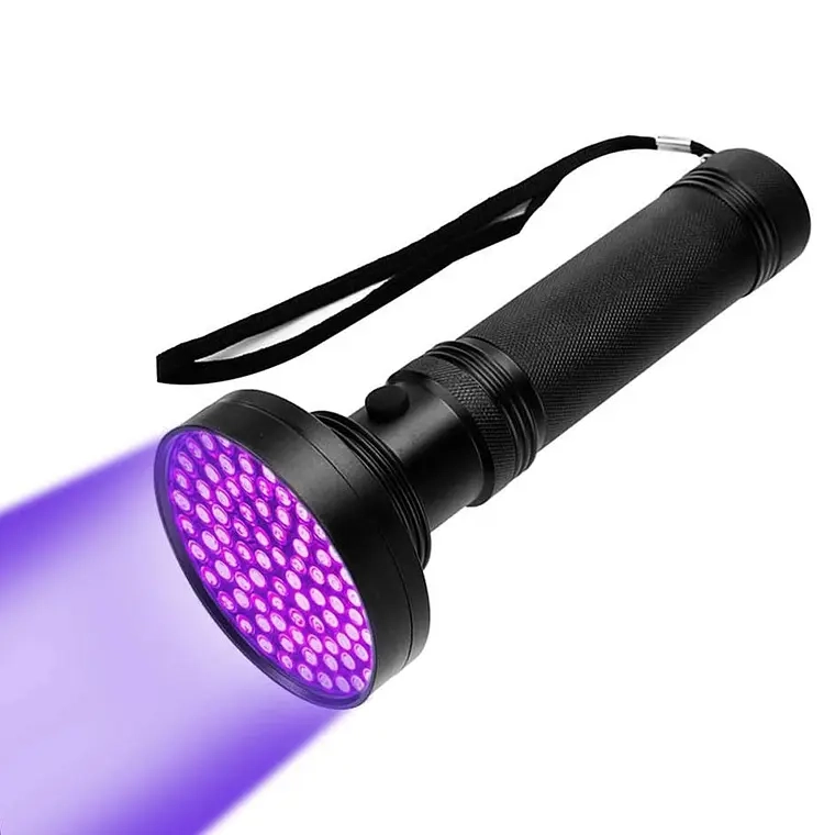 LINTERNA ULTRAVIOLETA 100 LED UV USA PILAS MULTIPLES USOS - 1
