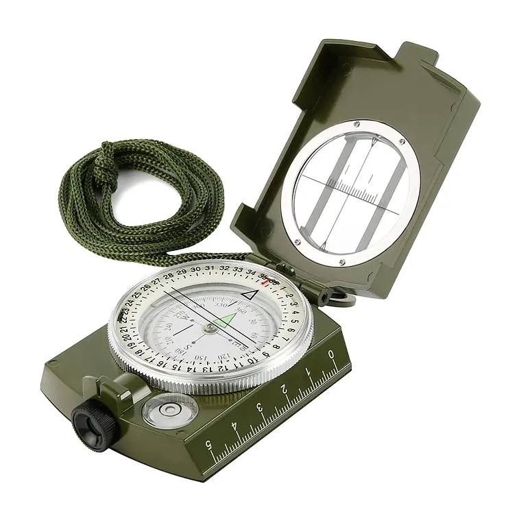BRUJULA MILITAR LUMINOSA MULTIFUNCION CON INCLINOMETRO IP65 - 1
