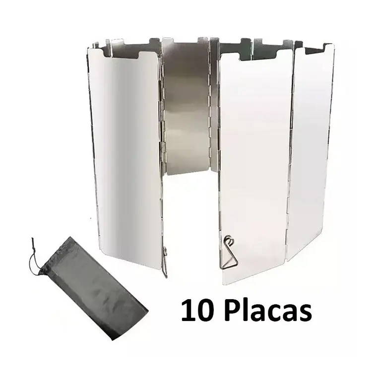 10 PLACAS CONTRA VIENTO PLEGABLES PARABRISAS COCINA CAMPING - 1