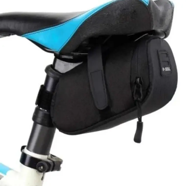BOLSO ALFORJA PARA BICICLETA + FIJACIONES PARA SILLIN - 1