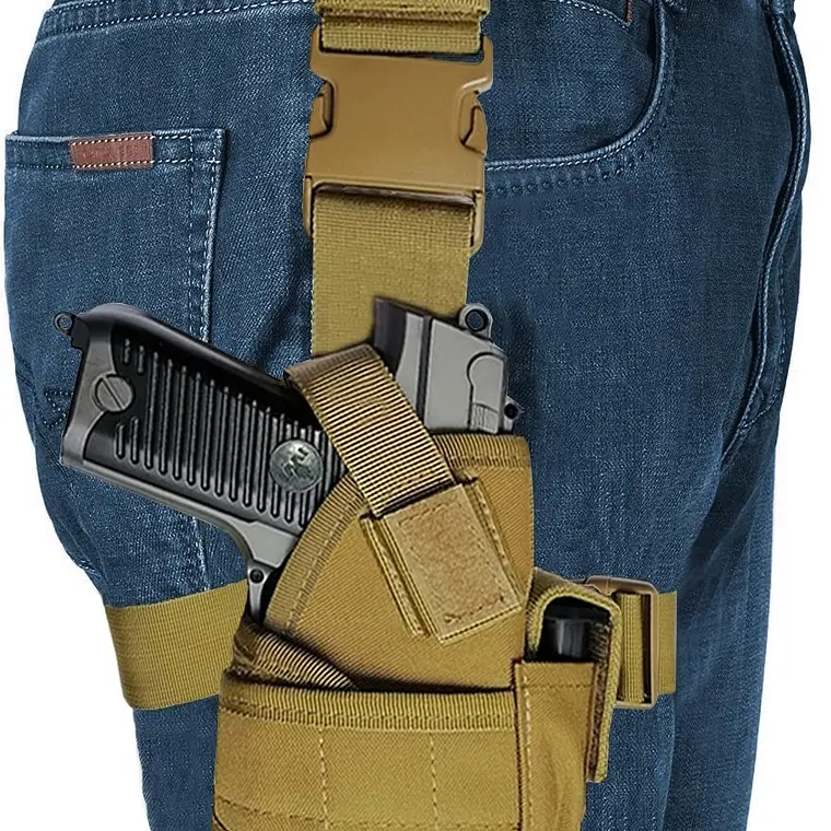 MUSLERA TACTICA UNIVERSAL FUNDA AIRSOFT HOLSTER (Beige) - 1