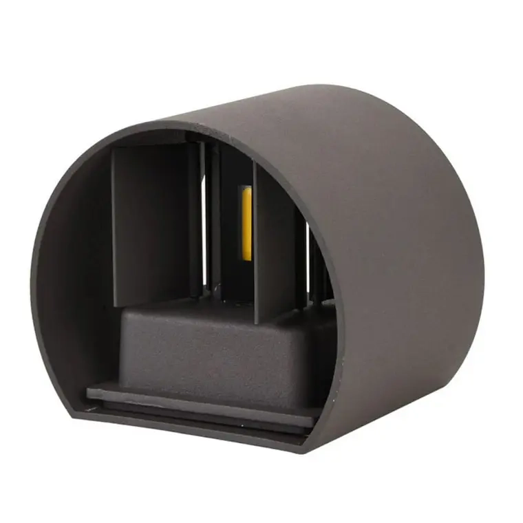 APLIQUE LAMPARA LED 6W PARA PARED EXTERIOR INTERIOR REDONDO - 1
