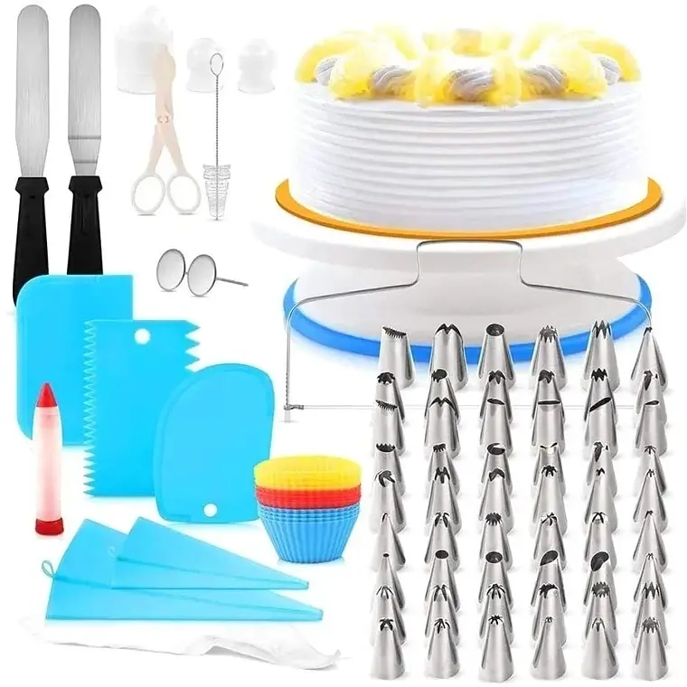 Kit Decoración Para Repostería Con Soporte Giratorio 106 Pcs - 1