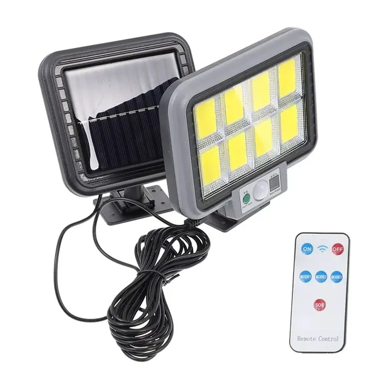 FOCO LUZ CON PANEL SOLAR SENSOR DE MOVIMIENTO EXTERIOR - 1