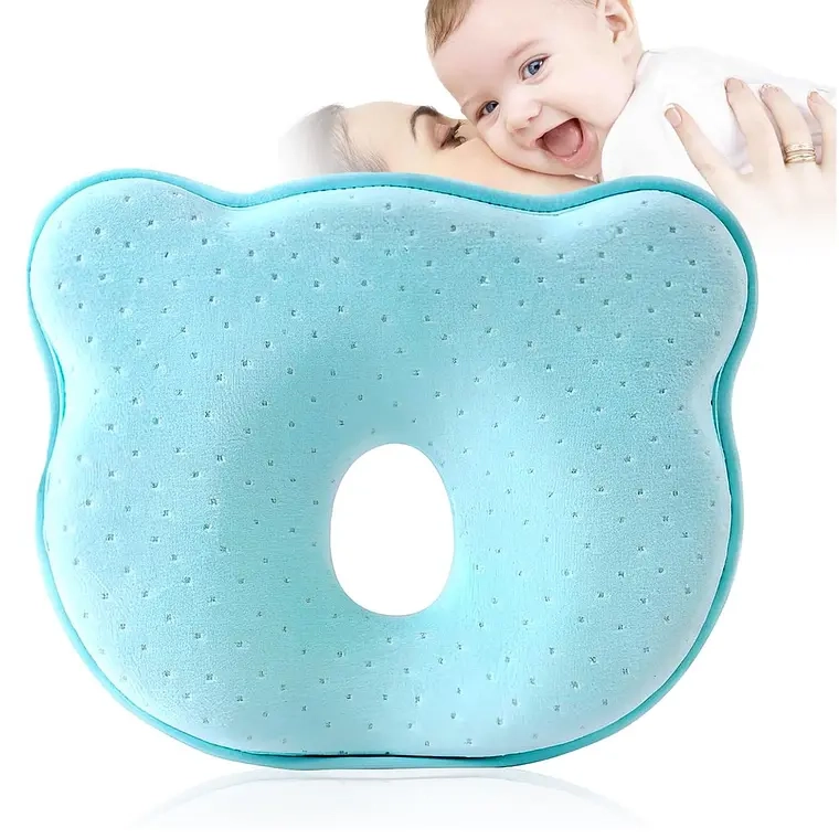 ALMOHADA PARA BEBE  COJIN ANTI-PLAGIOCEFALIA CABEZA PLANA - 1