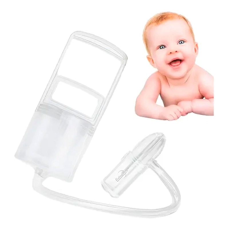ASPIRADOR NASAL PARA BEBES NIÑOS SACA MOCOS CON DEPOSITO TRANSPARENTE - 1