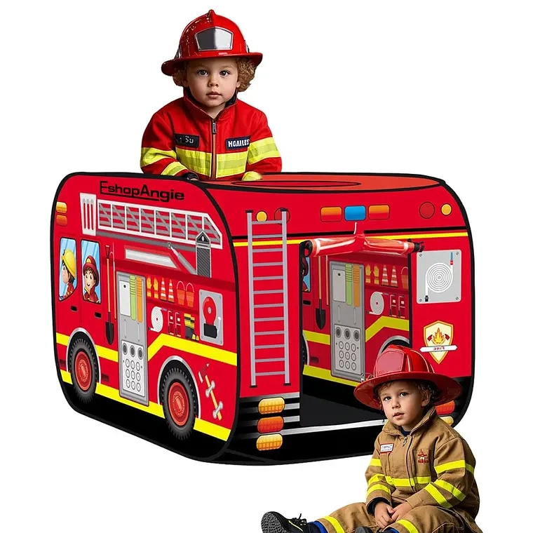 CARPA INFANTIL DE BOMBERO PLEGABLE PARA NIÑOS NIÑAS VERANO - 1