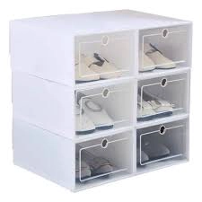 CAJA ORGANIZADOR DE ZAPATOS SET DE 6 ORGANIZADORES APILABLES - 1