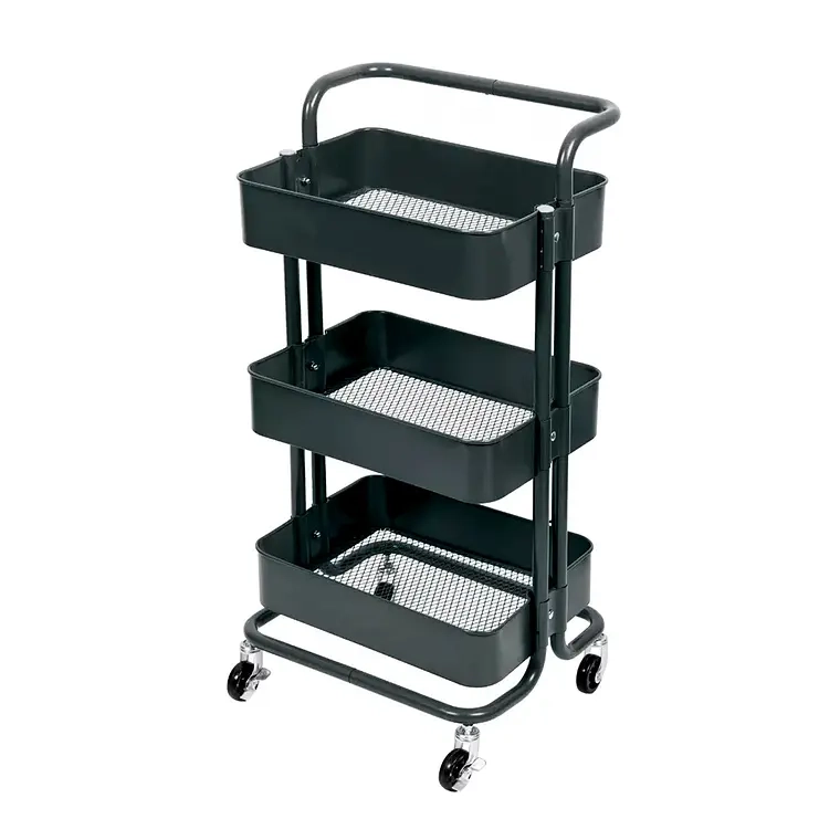 CARRITO ORGANIZADOR ALMACENAMIENTO 3 NIVELES CON RUEDAS - 1