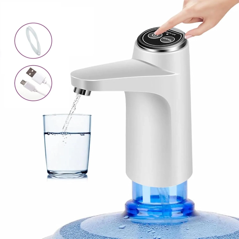 DISPENSADOR AGUA ELECTRICO PORTATIL USB BIDON BOTELLON - 1