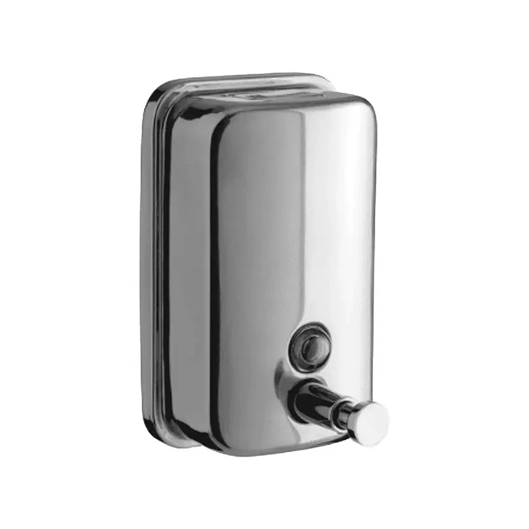 DISPENSADOR JABON LIQUIDO ACERO INOXIDABLE 500ML /PLATEADO - 1