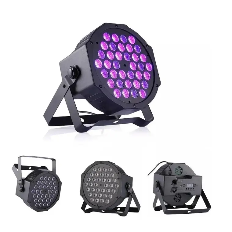 FOCO 36 LED UV NEGRO LUZ DMX FIESTA FLUOR - 1