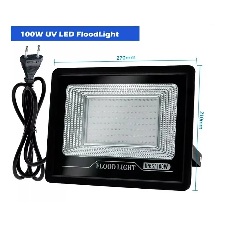 FOCO LED UV 100W POTENTE EXTERIOR ULTRA VIOLETA - 1