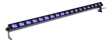 LUZ LED UV NEGRA PARA FIESTAS FLUOR ULTRAVIOLETA BARRA 18X3W - 1