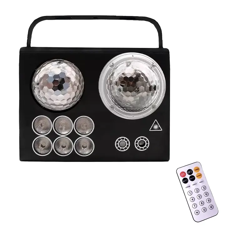 BOLA MAGICA DE CRISTAL LASER,LUCES EFECTO AGUA C/CONTROL 50W - 1