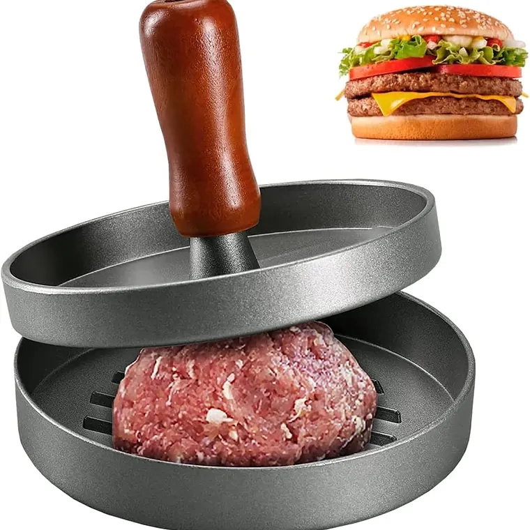PRENSA PARA HAMBURGUESAS ASADO PARRILLA - 1