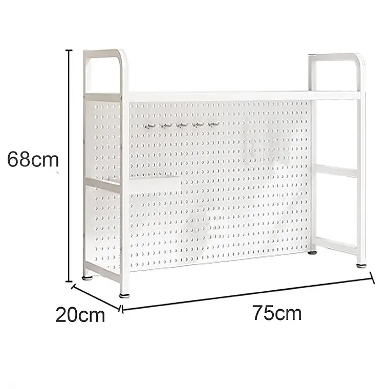 RACK ESTANTE ORGANIZADOR DE ESCRITORIO 1 NIVEL 75X68X20 - 1