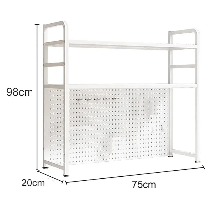 RACK ESTANTE ORGANIZADOR DE ESCRITORIO 2 NIVELES 75X98X20 - 1
