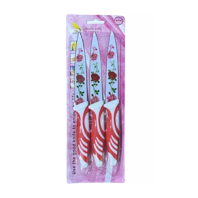 SET 3 CUCHILLOS JUEGO CUCHILLOS COCINA - 1