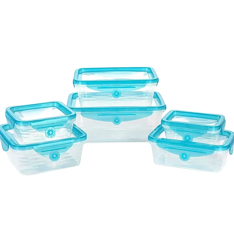 TAPER TUPPER HERMETICO PACK 6 + TAPA SILICONA FLEXIBLE - 1