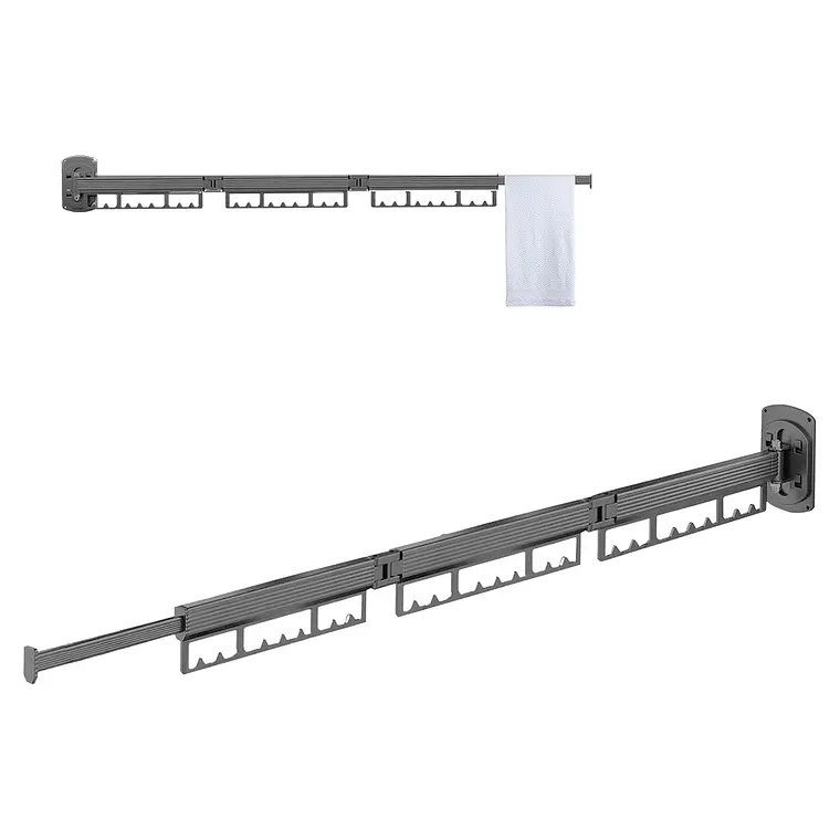 TENDEDERO PLEGABLE COLGADORES DE ROPA AJUSTABLE - 1