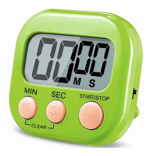 TIMER DIGITAL DE COCINA RELOJ TEMPORIZADOR (Verde) - 1