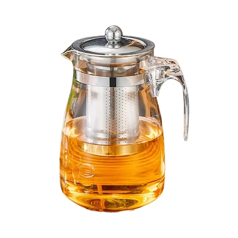 TETERA TE  INFUSIONES VIDRIO CON FILTRO ACERO INOX 750ML - 1