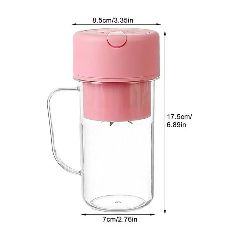 VASO LICUADORA JUGUERA PORTATIL MINI RECARGABLE DE 420ML - 1